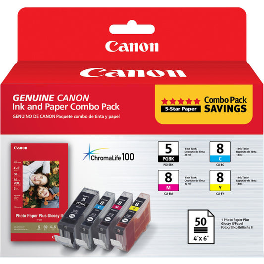 Canon 0628B027 Original Inkjet Ink Cartridge - Black Cyan Magenta Yellow Pack