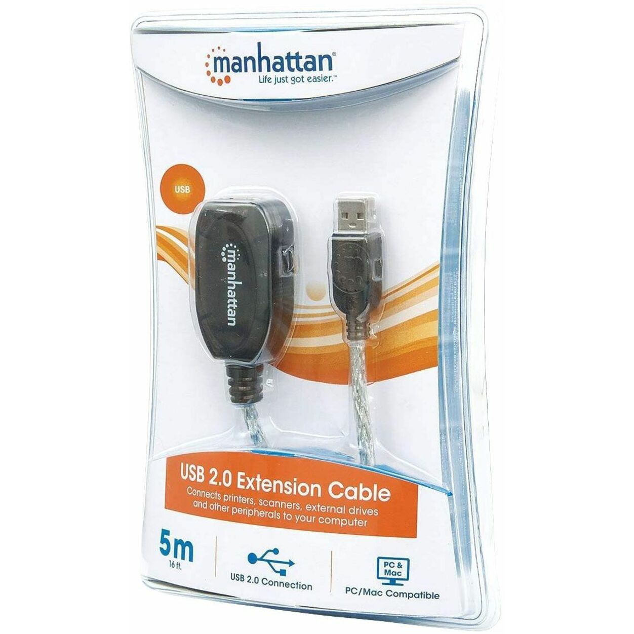 Manhattan Hi-Speed USB 2.0 Active Extension Cable