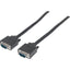 Manhattan SVGA HD15 Male to HD15 Male Monitor Cable 6' Black