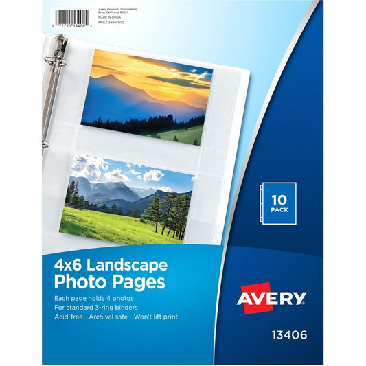 Avery&reg; Clear Horizontal Photo Album Pages 10ct (13406)