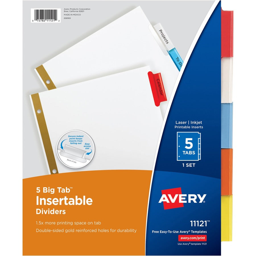 Avery&reg; Worksaver Big Insertable Tab Index Dividers