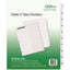 Avery® Office Essentials(TM) Table 'n Tabs(R) Dividers with White Tabs 1-10 Tab 1 Set (11670)