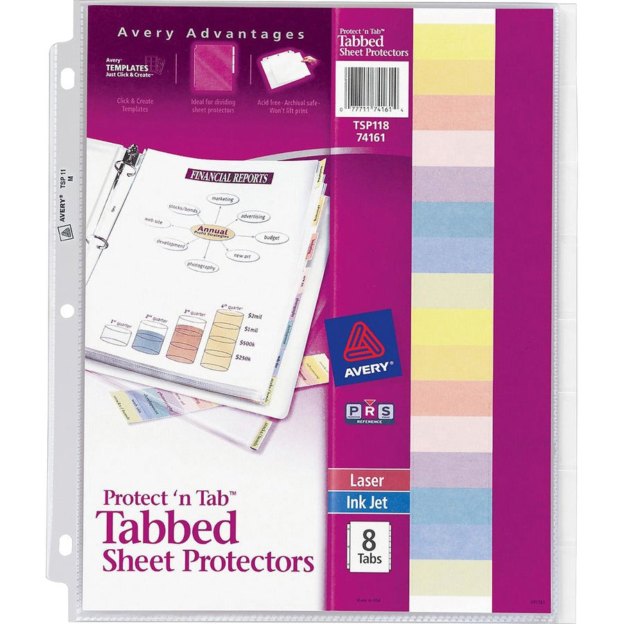 Avery&reg; Tabbed Sheet Protectors