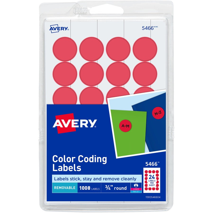 Avery&reg; Color-Coding Labels