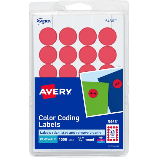 Avery&reg; Color-Coding Labels