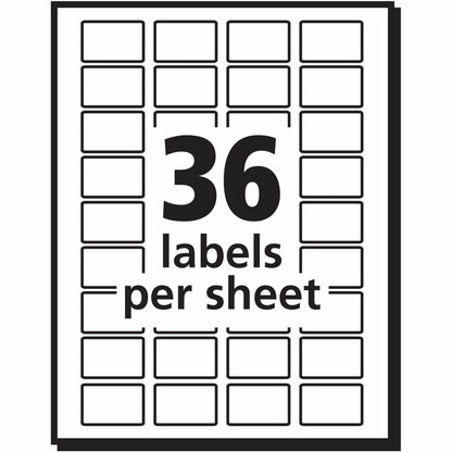 Avery&reg; Removable Labels Removable Adhesive 1/2" x 3/4"  1008 Labels (5418)
