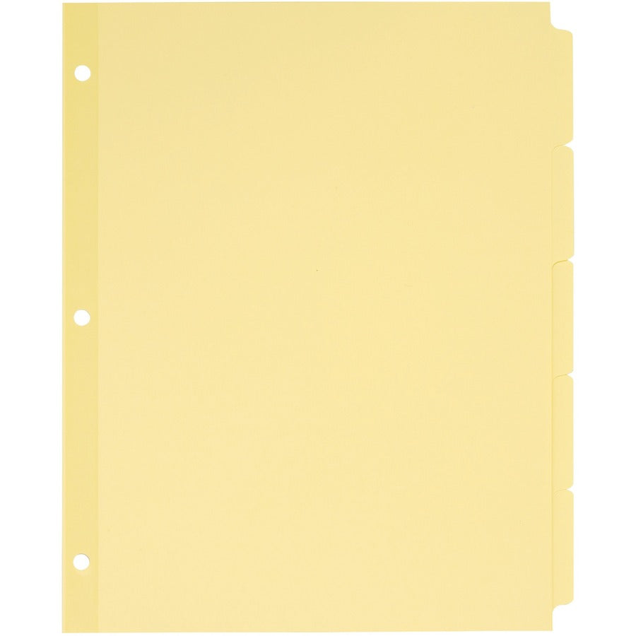 Avery&reg; Plain Tab Write & Erase Dividers 5 Tabs Buff 36 Sets (11501)