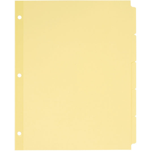 Avery&reg; Plain Tab Write & Erase Dividers 5 Tabs Buff 36 Sets (11501)