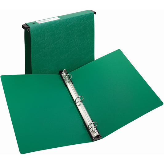 Avery&reg; Hanging Storage 3 Ring Binder 1 Inch Round Rings 1 Green Binder (14802)