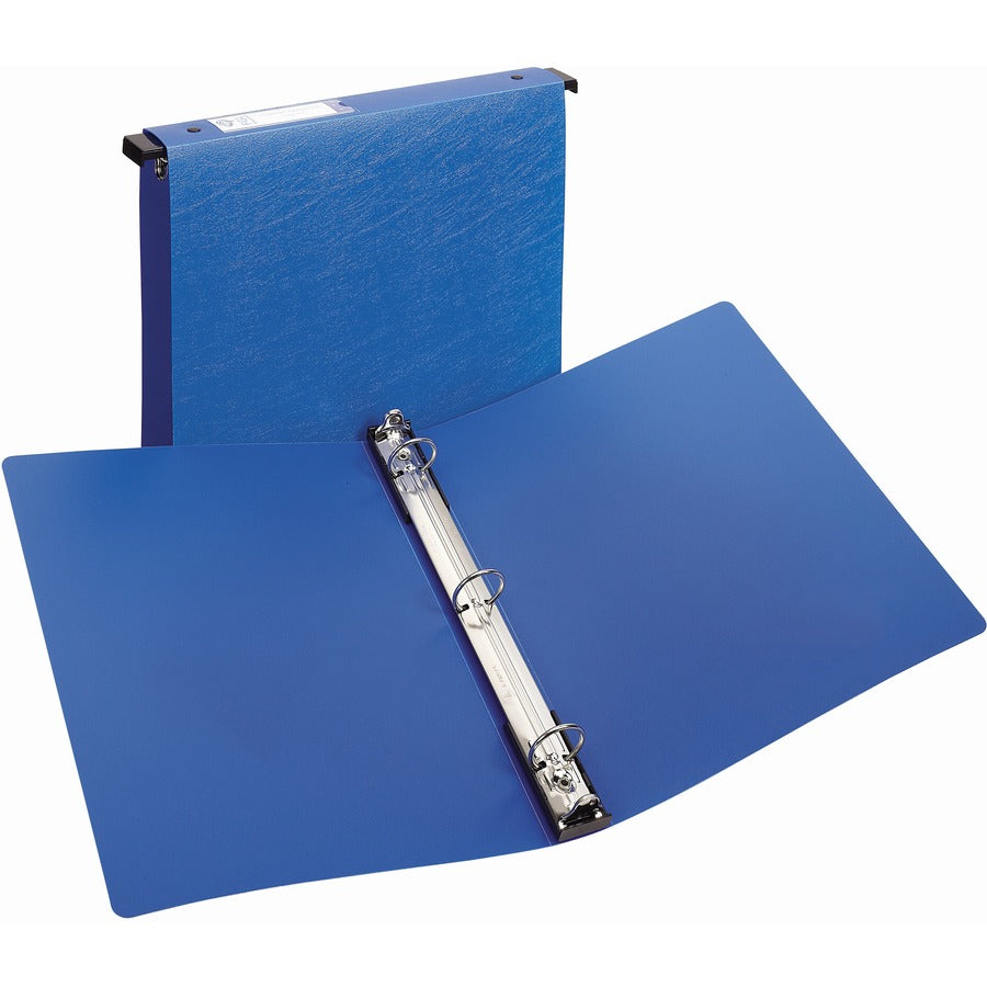 Avery&reg; Hanging Storage Binder 1" Round Rings 175-Sheet Capacity Blue (14800)