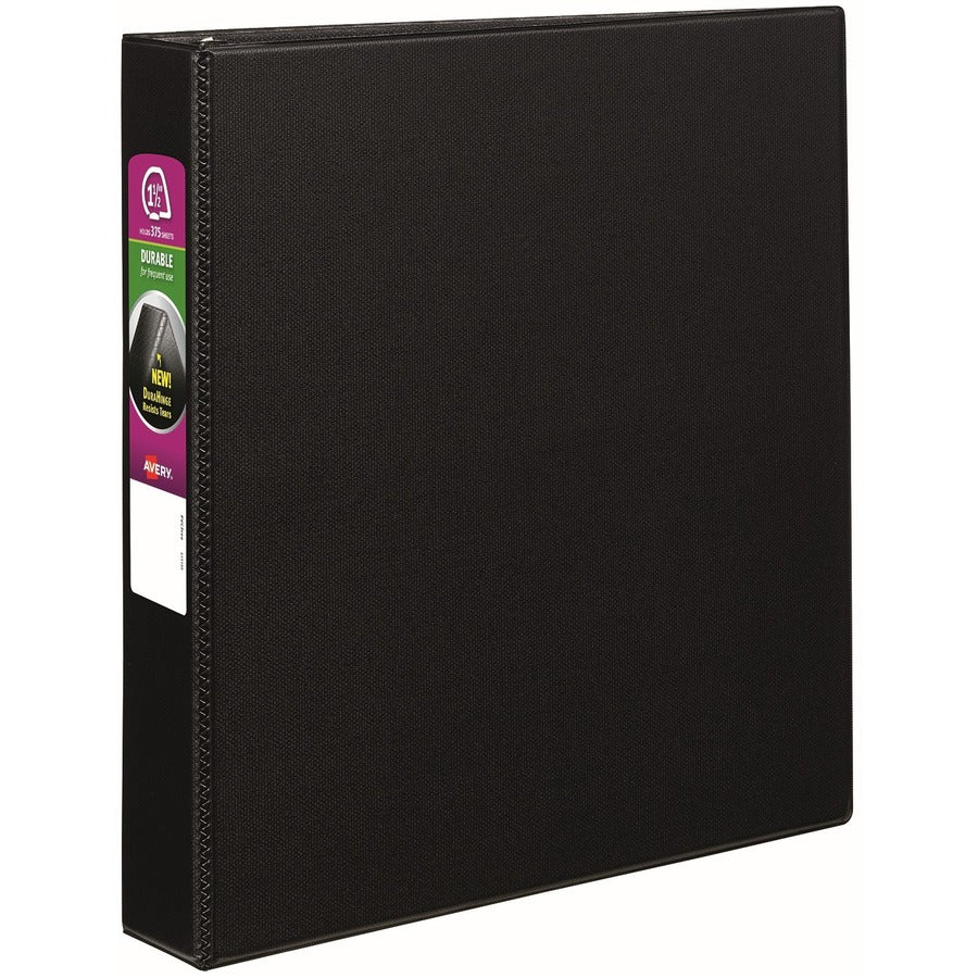 Avery&reg; Durable 3 Ring Binder 1.5" Slant Rings 1 Black Binder (27350)