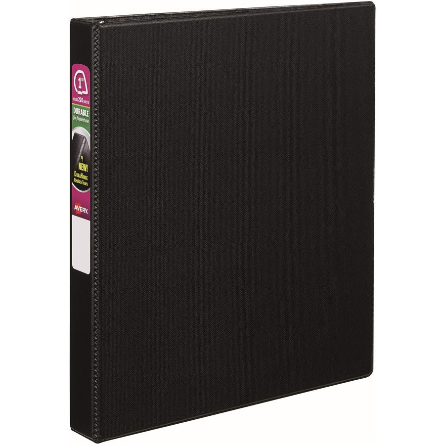 Avery&reg; Durable 3 Ring Binder 1" Slant Rings 1 Black Binder (27250)