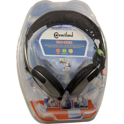 Connectland Stereo PC Headphone with In-line Contrlol and Microphone