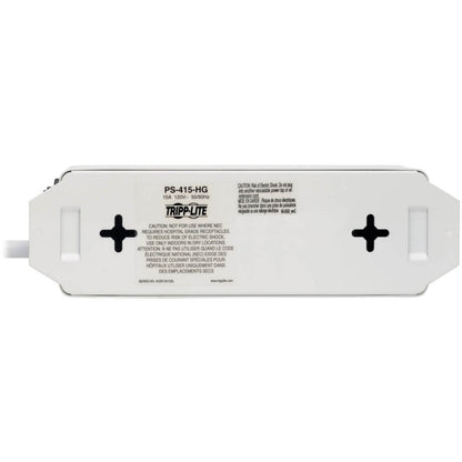 Tripp Lite Safe-IT Medical-Grade Power Strip UL 1363 4 Hospital-Grade Outlets Antimicrobial 15 ft. (4.57 m) Cord