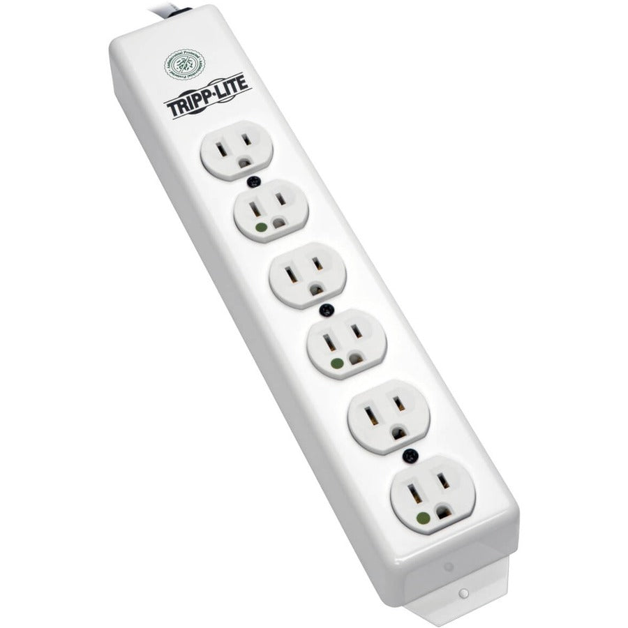 Tripp Lite Safe-IT UL 1363 Medical-Grade Power Strip 6x Hospital-Grade Outlets Antimicrobial 15 ft. (4.57 m) Cord