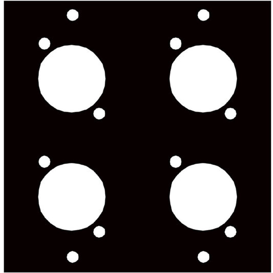 Middle Atlantic UCP Module with Four Canare Punchouts