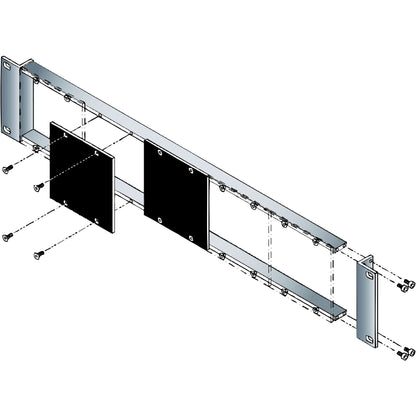 Middle Atlantic Mounting Frame for Faceplate - Black Powder Coat