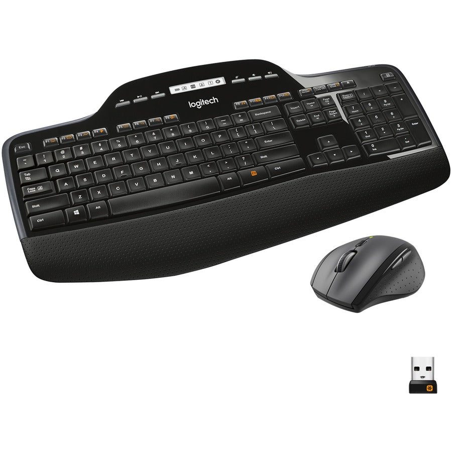 Logitech MK710 Wireless Keyboard and Mouse Combo for Windows 2.4GHz Advanced Wireless Wireless Mouse Multimedia Keys 3-Year Battery Life PC/Mac