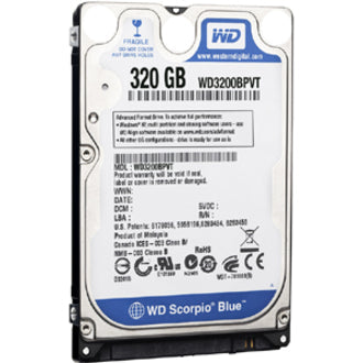 WD Blue WD3200BPVT 320 GB Hard Drive - 2.5" Internal - SATA (SATA/300)