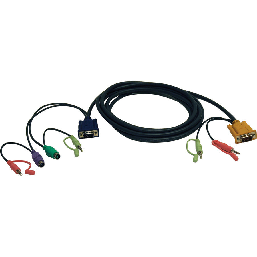 Tripp Lite VGA/PS2/Audio Combo Cable Kit for KVM Switch B006-VUA4-K-R 10 ft. (3.05 m)