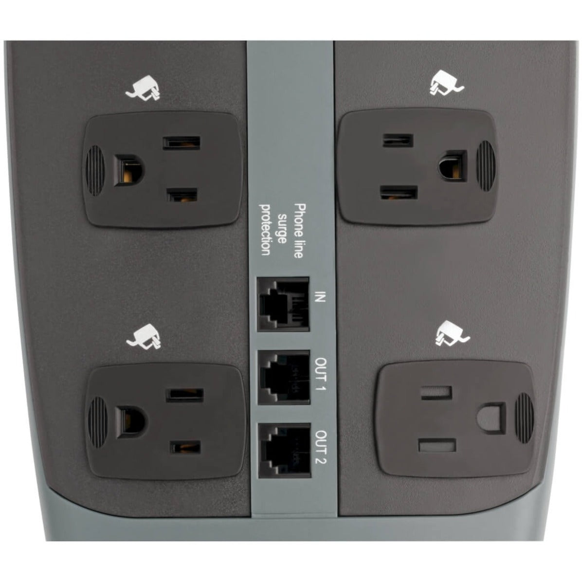 Tripp Lite Protect It! 10-Outlet Surge Protector 8 ft. (2.43 m) Cord 3345 Joules Tel/Modem/Coaxial Protection