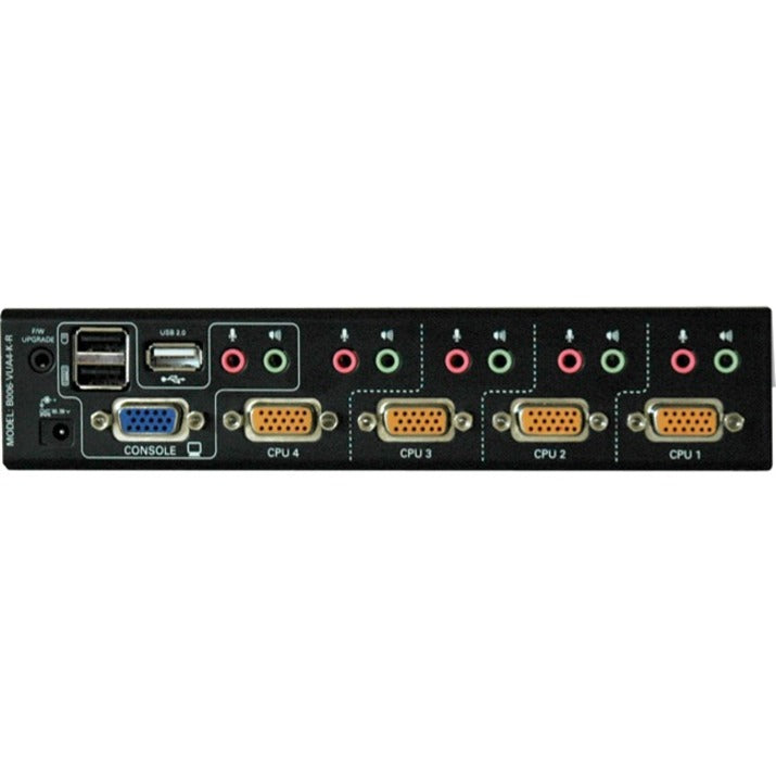 Tripp Lite 4-Port Desktop KVM Switch Audio 2-Port USB On-Screen Display & Cables