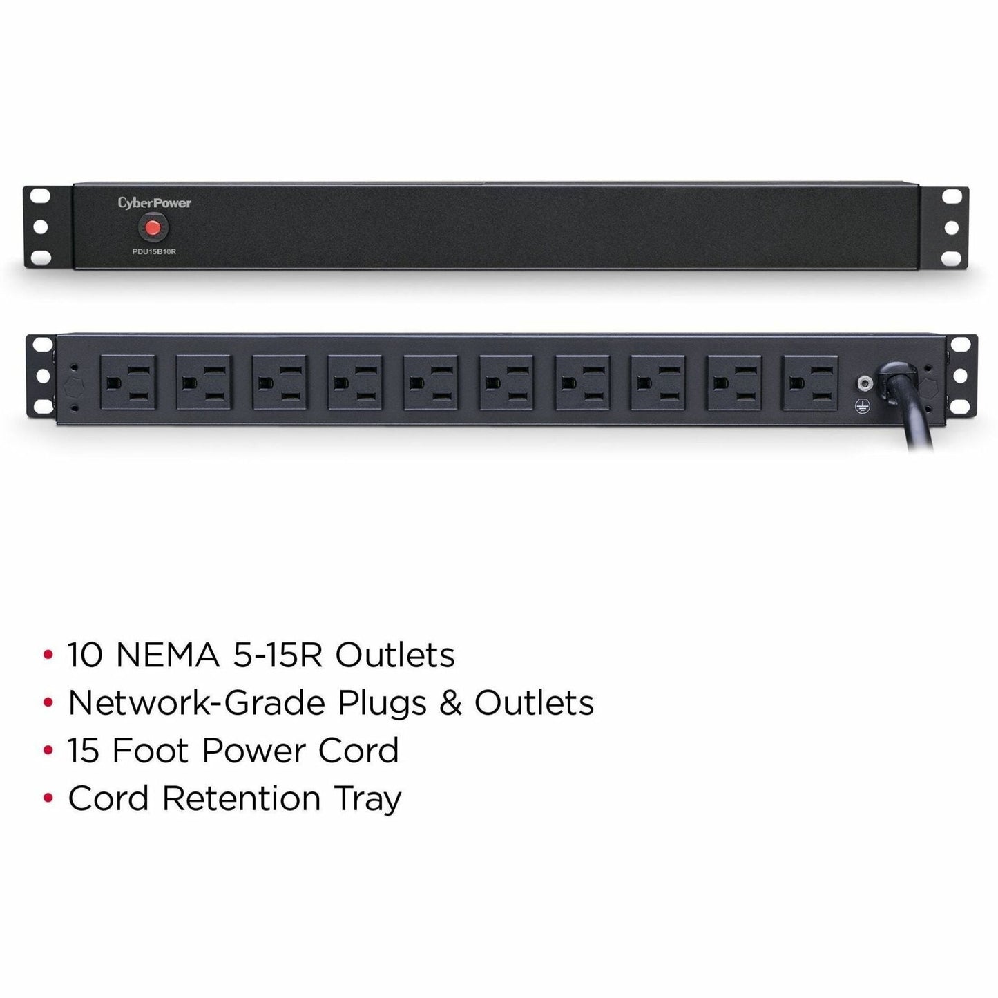 CyberPower PDU15B10R 100 - 125 VAC 15A Basic PDU