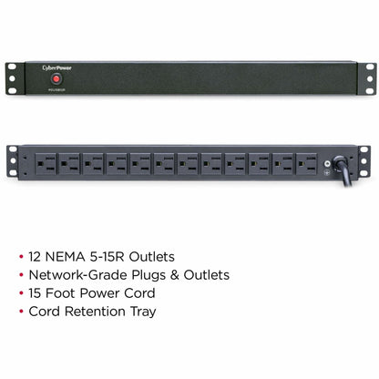 CyberPower PDU15B12R 100 - 125 VAC 15A Basic PDU