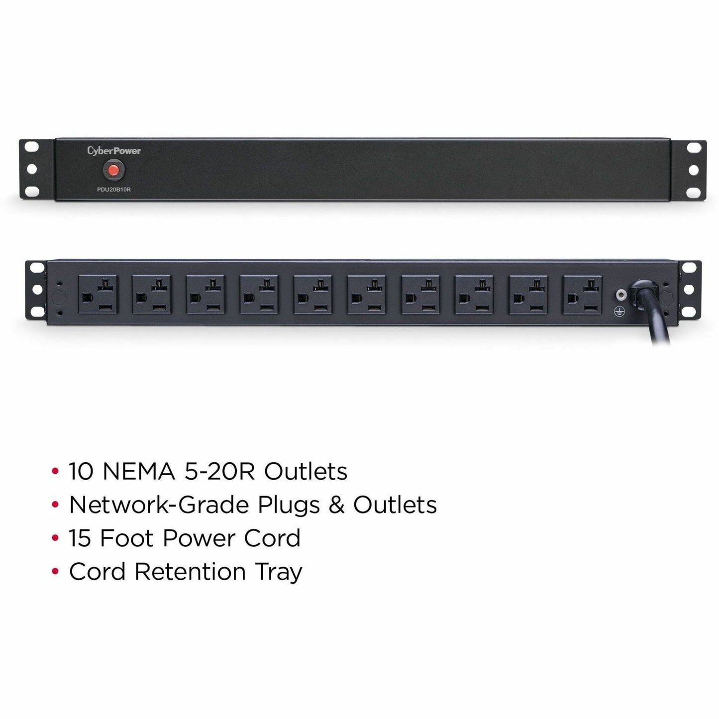 CyberPower PDU20B10R 100 - 125 VAC 20A Basic PDU