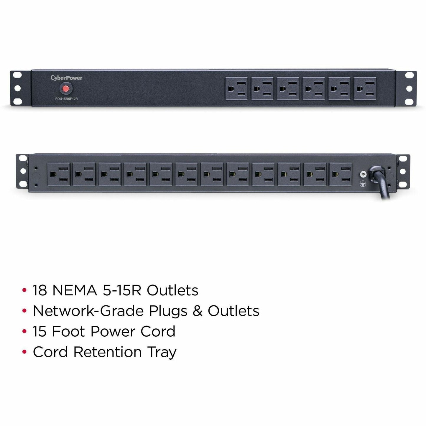 CyberPower PDU15B6F12R 100 - 125 VAC 15A Basic PDU