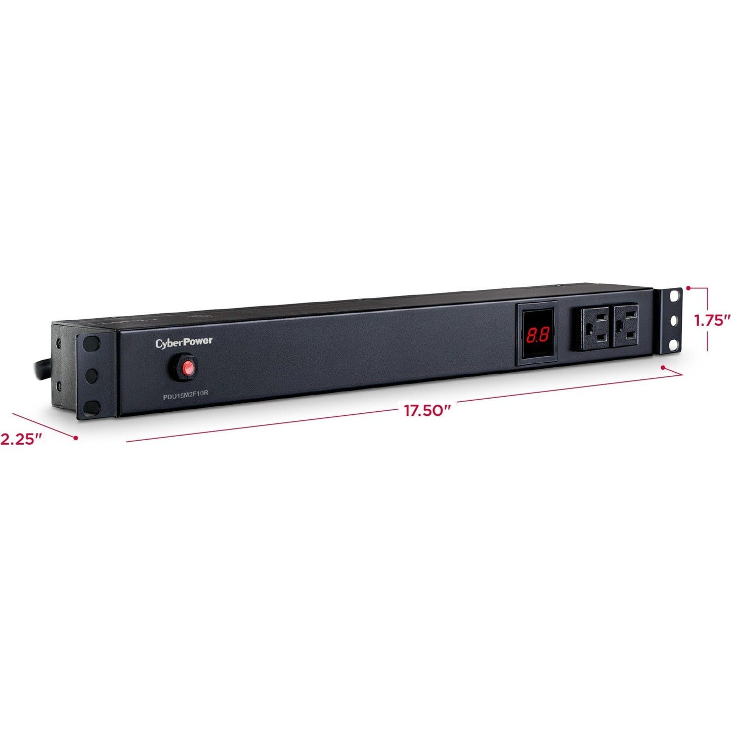 CyberPower PDU15M2F10R 100 - 125 VAC 15A Metered PDU