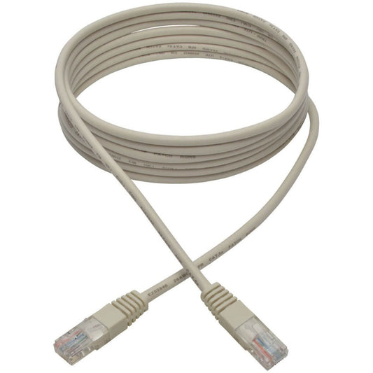 Tripp Lite Cat5e 350 MHz Molded (UTP) Ethernet Cable (RJ45 M/M) PoE White 10 ft. (3.05 m)