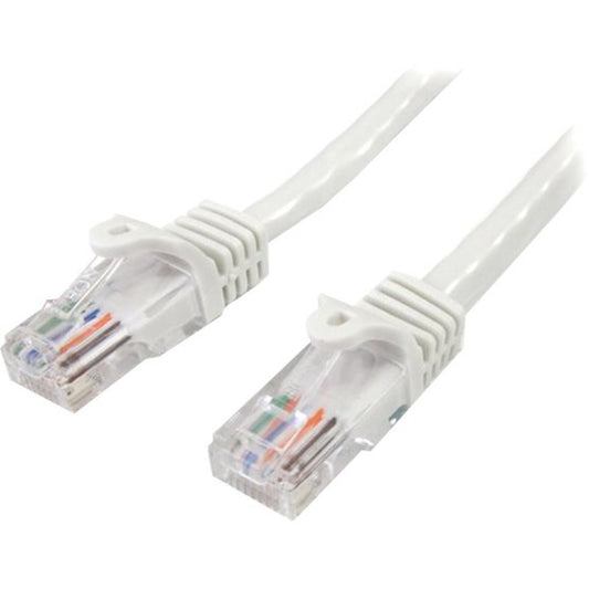 5FT WHITE CAT5E CABLE SNAGLESS 