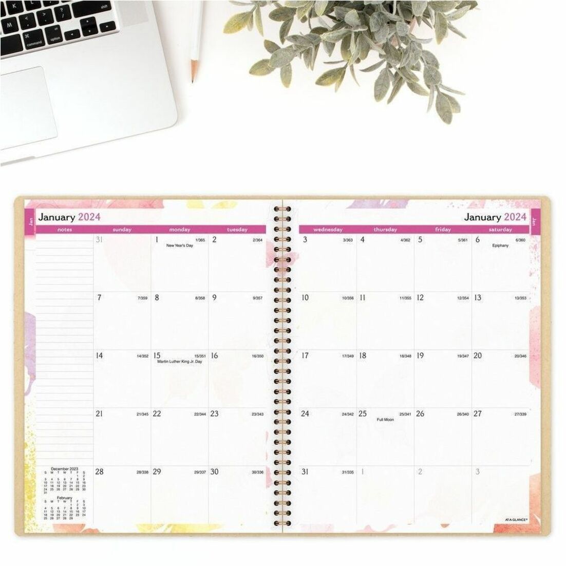At-A-Glance Watercolors Recycled Planner