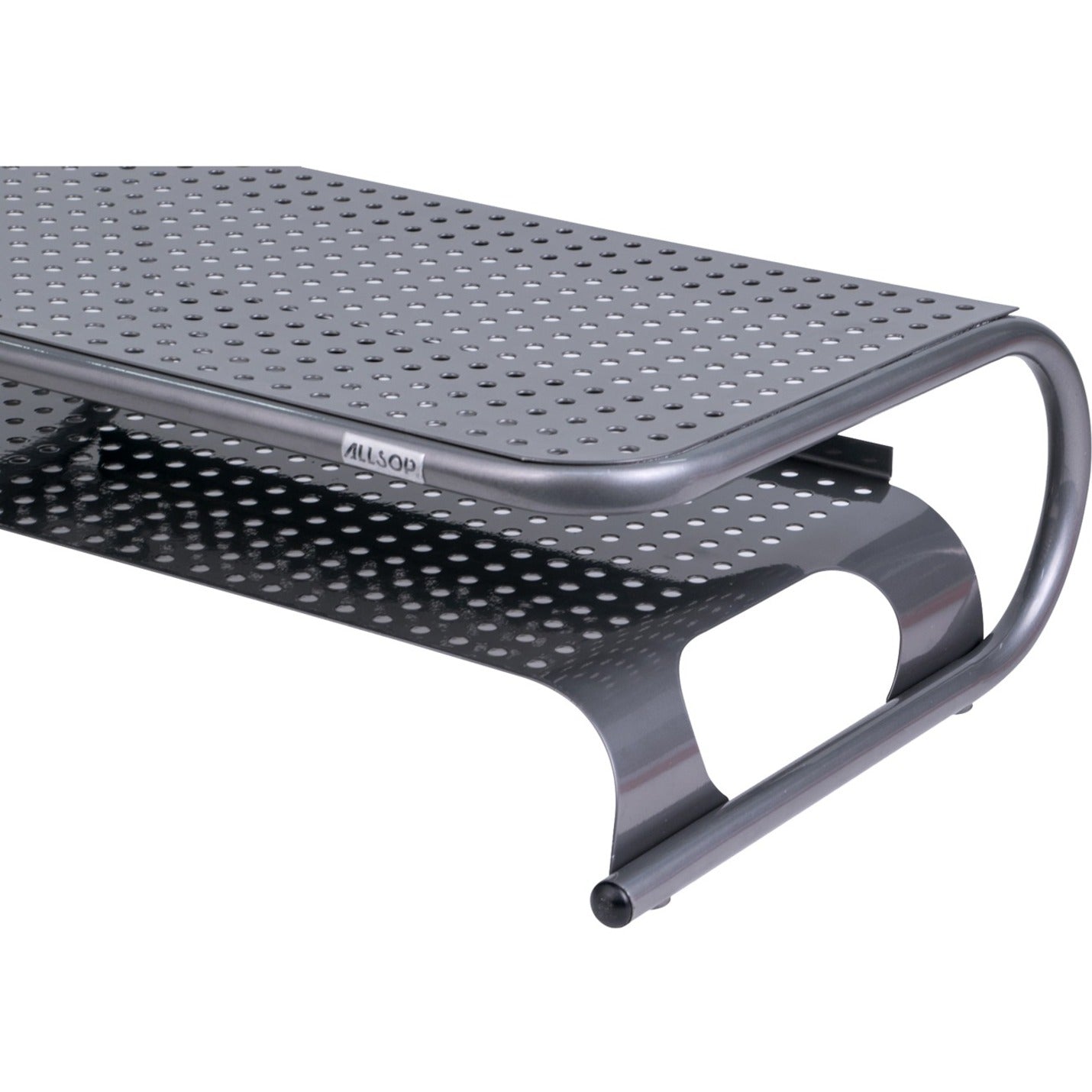 Allsop Metal Art Printer Stand 18 x 9.75 Wide Platform - Pewter (27873)