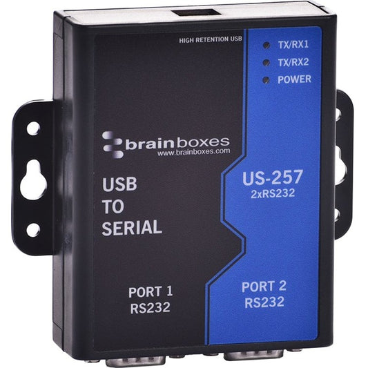 2PORT DB9 SER USB RS232 1MBD   