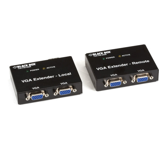 Black Box VGA Extender Kit 2-Port Local 2-Port Remote