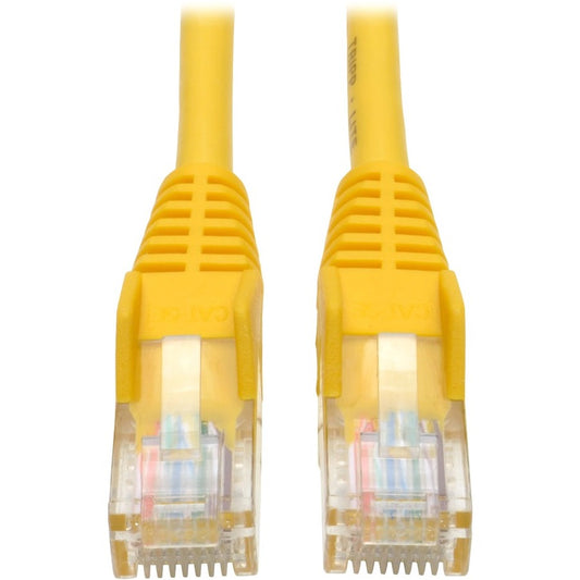Tripp Lite Cat5e 350 MHz Snagless Molded (UTP) Ethernet Cable (RJ45 M/M) PoE Yellow 14 ft. (4.27 m)