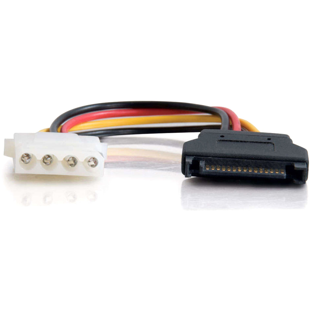 C2G 7.5in 15-pin Serial ATA Male to LP4 Female Power Cable