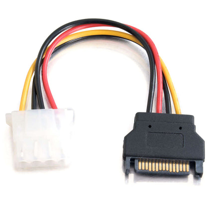 C2G 7.5in 15-pin Serial ATA Male to LP4 Female Power Cable