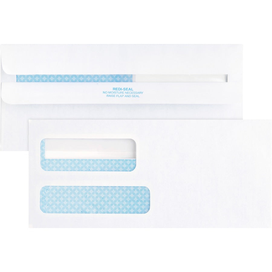 Business Source No. 9 Double Window Invoice Envelopes