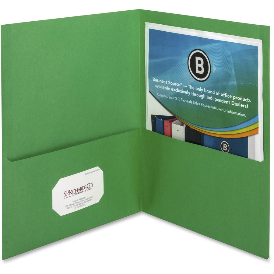 Business Source Letter Recycled Pocket Folder