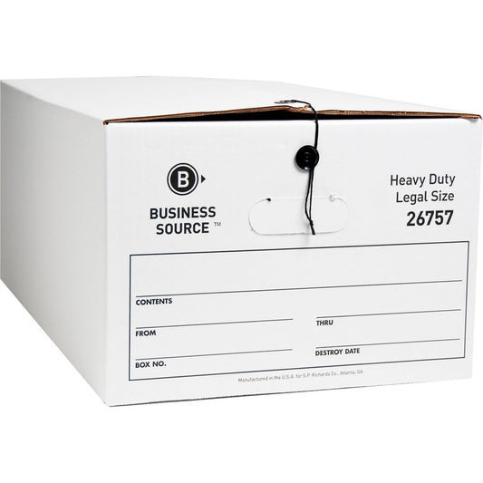 Business Source Heavy Duty Legal Size Storage Box