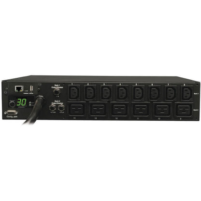 Tripp Lite PDU Switched 208V - 240V 30A 8 C13; 6 C19 L6-30P Horizontal 2URM