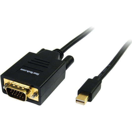 StarTech.com 6ft Mini DisplayPort to VGA Cable Active Mini DP to VGA Adapter Cable 1080p mDP 1.2 to VGA Monitor/Display Converter Cable