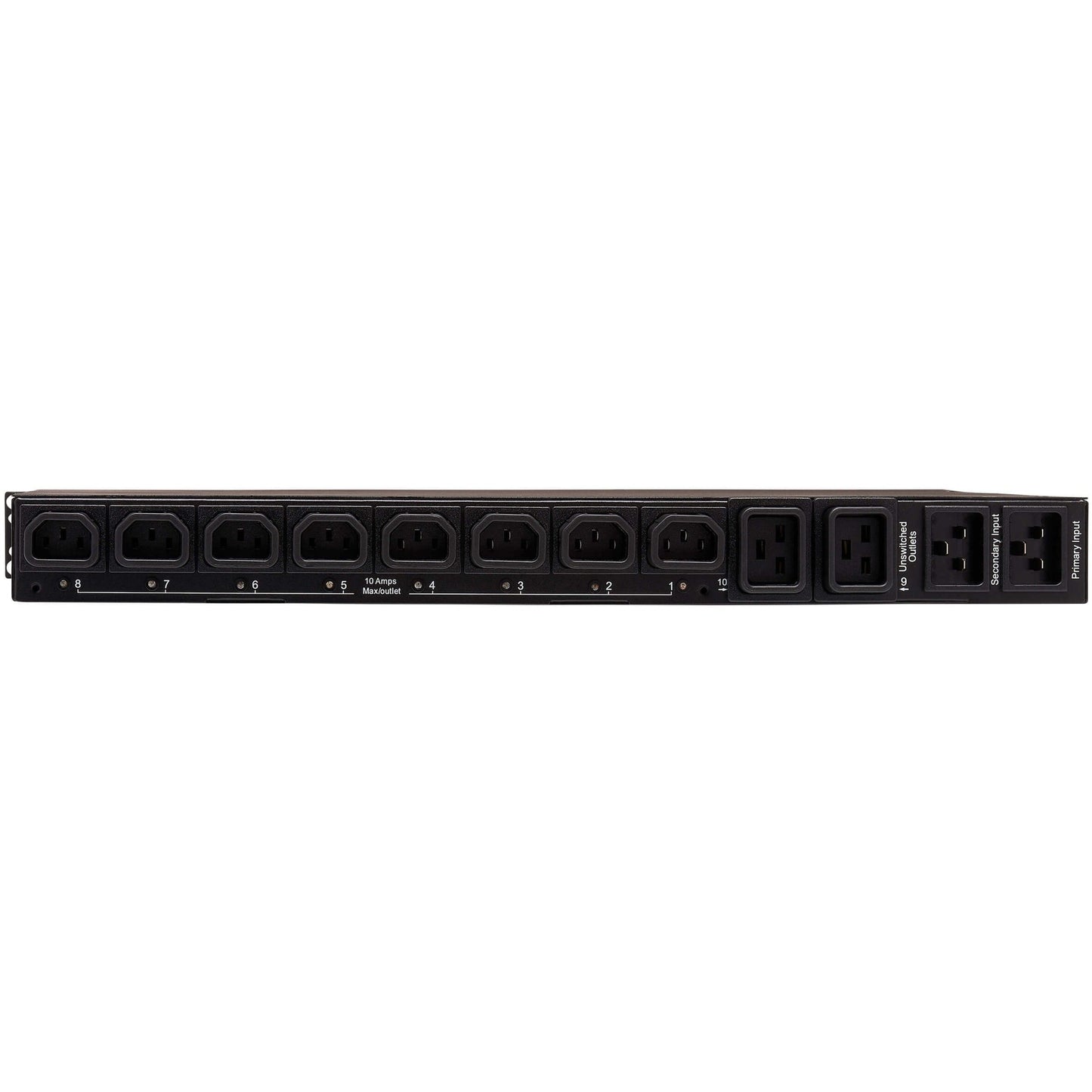 Tripp Lite PDU Switched ATS 200-240V 16/20A 8 C13 2 C19 C20 Horizontal 1URM