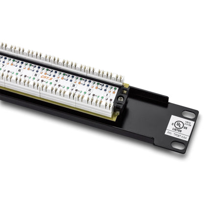 TRENDnet 8-Port Cat6 Unshielded Patch Panel TC-P08C6 Rackmount 10 Inch Wide 8 x Gigabit RJ-45 Ethernet Ports Pre-numbered Ports 250 Mhz Connection Color Coded Labeling 110 IDC Terminal Blocks