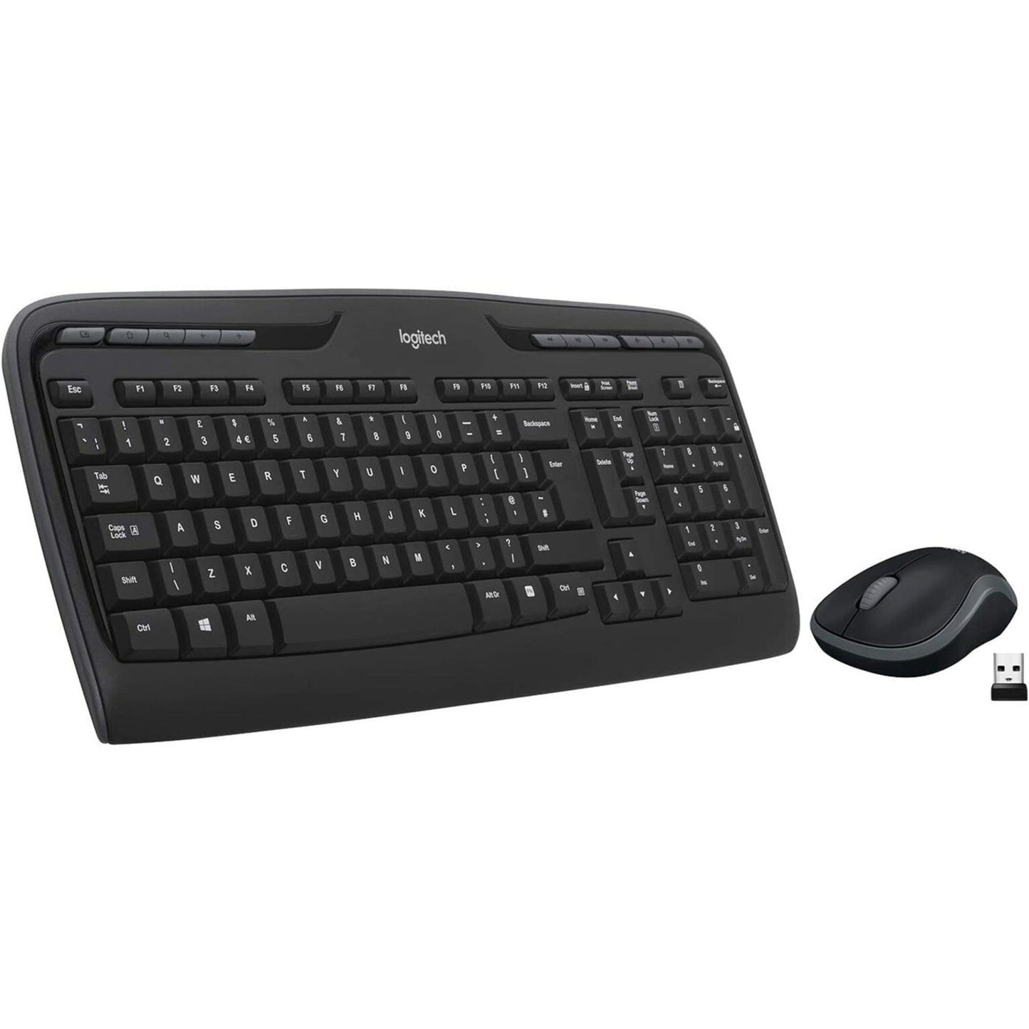 Logitech MK320 Wireless Desktop Combo with Media Shortcuts