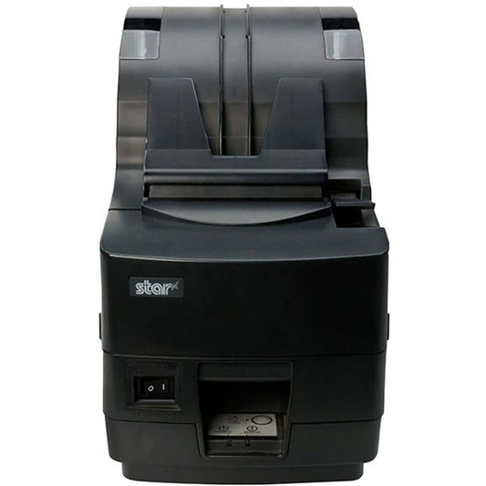 Star Micronics TSP1000 Thermal Printer Ethernet (LAN) 82.5mm Paper Width - Cutter External Power Supply Needed Large Roll Capacity Slip Stacker Gray Color