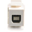 C2G Snap-In USB A/B Female Keystone Insert Module - White